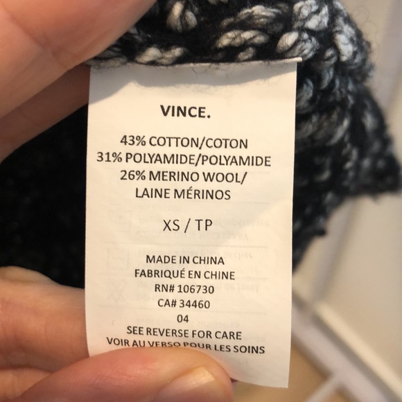 Vince Open Knit Popcorn Drop Shoulder Crew Sweater (size XS) - Picture 6 of 7